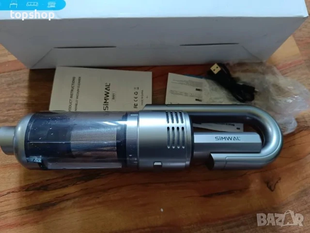 Безжична прахосмукачка за кола или дома с вградена LED лампа, 2200 mAh, USB type C, снимка 10 - Прахосмукачки - 50501479