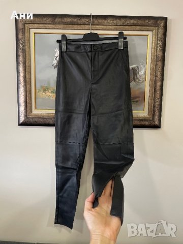 Кожен панталон-клин ZARA, снимка 2 - Панталони - 43502275