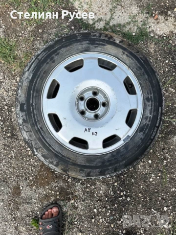 1 брой патерица / алуминиевa джантa с гумa за АУДИ audi a8 d2 2002г 225/60/16 - 5 x 112 / 16 цола ai