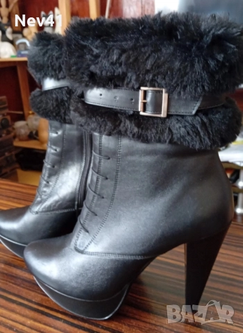 Нови кожени ботуши – номер 40👌💋❤️, снимка 3 - Дамски боти - 52386439