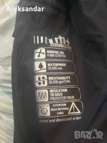 Оригинално яке ZERORH , стилизиран и разработен в Италия размер XL, снимка 4 - Якета - 52575079