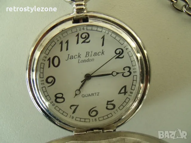 № 7938 джобен часовник -Jack Black London  - кварцов механизъм  - работещ , снимка 2 - Джобни - 49498597