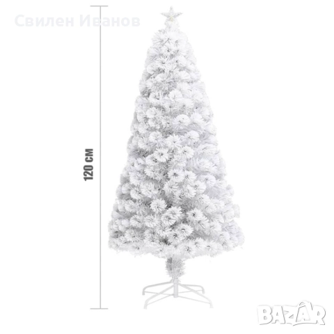 Изкуствена коледна елха - бяла, снимка 5 - Други - 51829664
