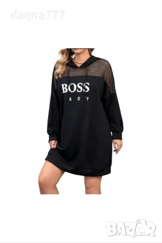 Дамска рокля/ суичър модерна, ежедневна, с качулка, , снимка 11 - Суичъри - 50677675