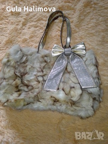 Дамска чанта естествен косъм, снимка 1