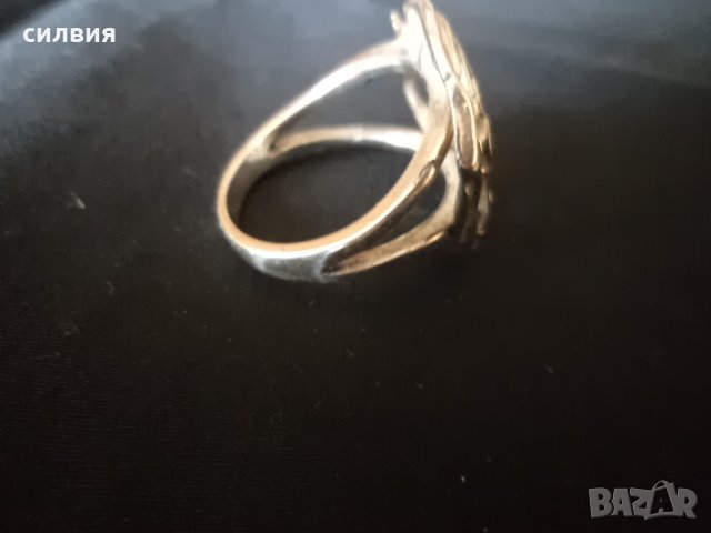 дамски сребърен пръстен, снимка 3 - Бижутерийни комплекти - 35563604