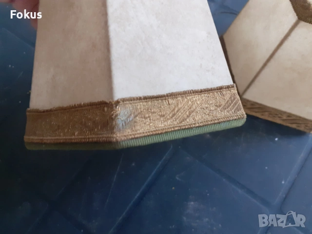 Стари плафони от естествена кожа лампа абажур полилей, снимка 3 - Антикварни и старинни предмети - 53285881