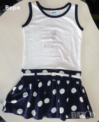 Нова детска моряшка рокличка на точки от 12 месеца до 3 години, снимка 10 - Бебешки рокли - 29039175