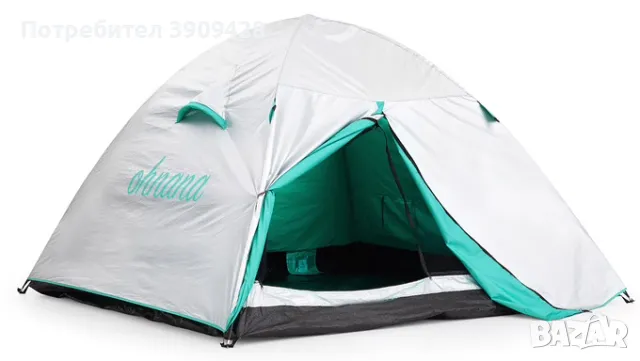 Двуместна фестивална и плажна палатка с охлаждащо покритие | До 13° по-хладна, снимка 2 - Палатки - 48935245