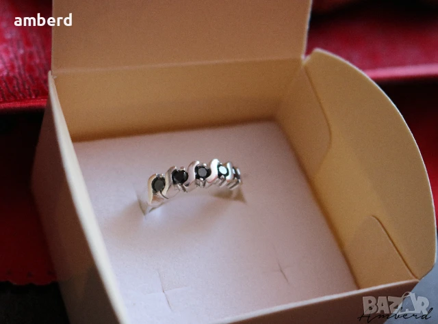 Нежен и елегантен сребърен пръстен - модел R029, снимка 6 - Пръстени - 51355068