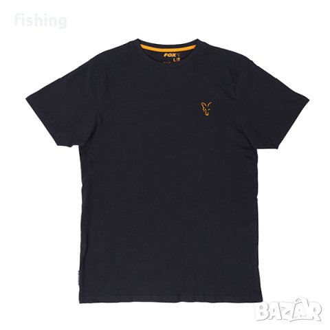 Тениска Fox Collection Black & Orange, снимка 4 - Екипировка - 36708834