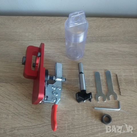 Комплект за пробиване отвори на панти, алуминиева сплав, водач 35 мм, снимка 8 - Други инструменти - 53537144