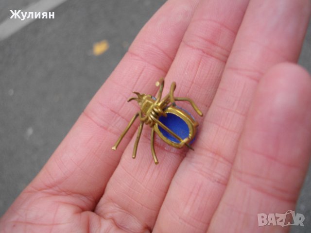 СТАРА БРОШКА ПАЯК , снимка 6 - Антикварни и старинни предмети - 42948636