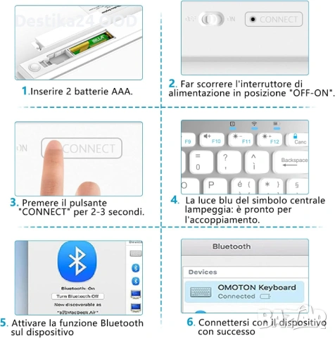 Bluetooth Клавиатура GAOJIE за iPad, Android, Windows – QWERTY Бяла, снимка 7 - Клавиатури и мишки - 53382458