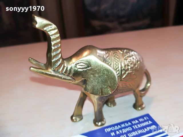 СЛОН-МЕД/МЕСИНГ-ВНОС ХОЛАНДИЯ-10Х9Х5СМ, снимка 5 - Колекции - 28713193