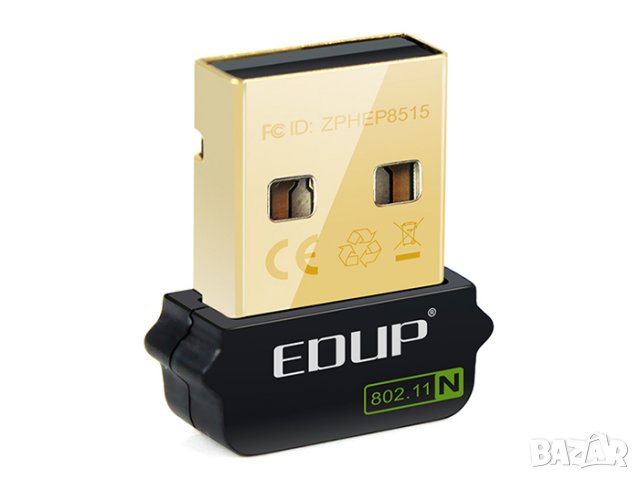 EDUP EP-N8508GS нано USB Wi-Fi адаптер, снимка 2 - Други - 35585765