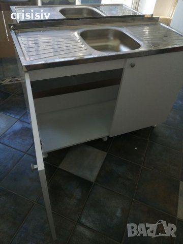 Кухненски шкаф с мивка бордова 120/50, снимка 4 - Кухни - 36601234