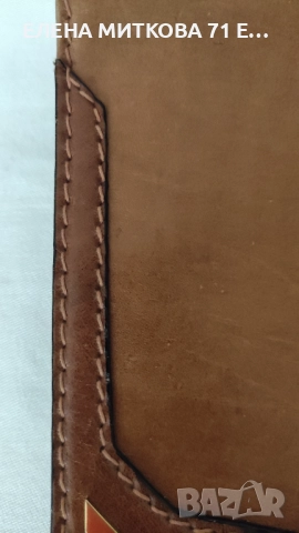 Елегантна чанта от мека лицева естествена кожа в кафяв цвят, снимка 4 - Чанти - 51638848