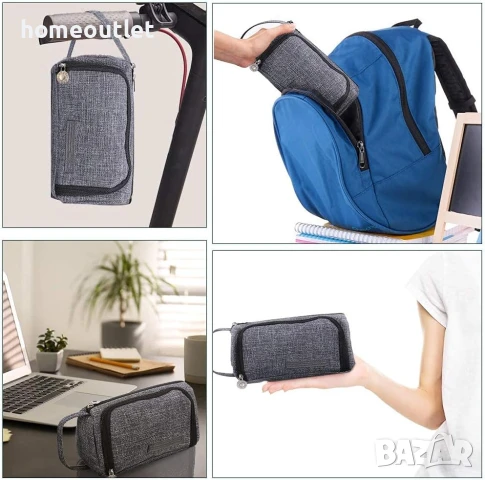 ПРОМОЦИЯ Текстилен несесер, сив меланж X0017CC8QH, снимка 2 - Ученически пособия, канцеларски материали - 50849872