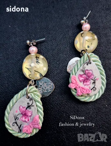 Ръчно рисувани обеци от SiDona fashion&jewelery
