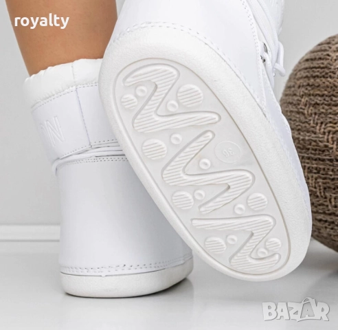 Апрески на платформа - бели , снимка 4 - Дамски апрески - 52529243