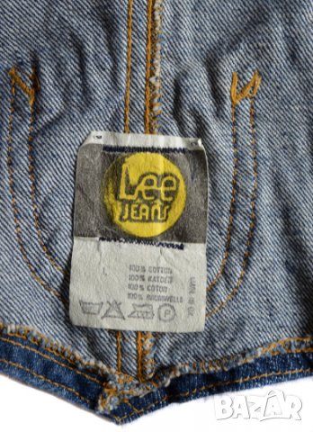 Lee дамски дънков елек 100% памук Made in UK, снимка 3 - Елеци - 33338409