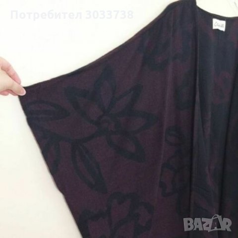 Cleobella Отворена Жилетка Наметало с Пискюли, снимка 7 - Жилетки - 32435359