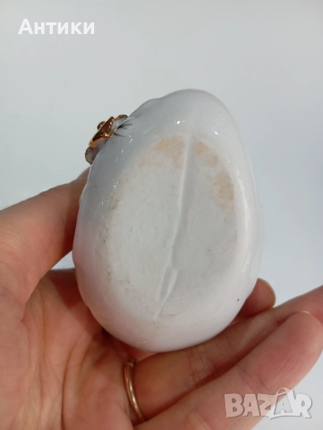 Стара порцеланова фигура с Лебед , снимка 7 - Колекции - 52661726