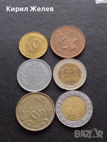 Лот монети от цял свят 6 броя МЕКСИКО, АНГЛИЯ,ГДР ЗА КОЛЕКЦИЯ ДЕКОРАЦИЯ 39280