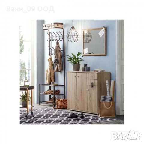 185 см Стоманена закачалка с етажерка за обувки, снимка 5 - Закачалки - 33491590