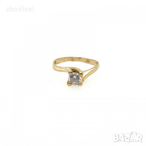 Златен дамски пръстен 2,32гр. размер:55 14кр. проба:585 модел:6426-1