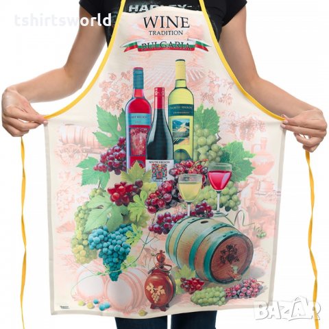 Нова традиционна забавна готварска престилка Вино