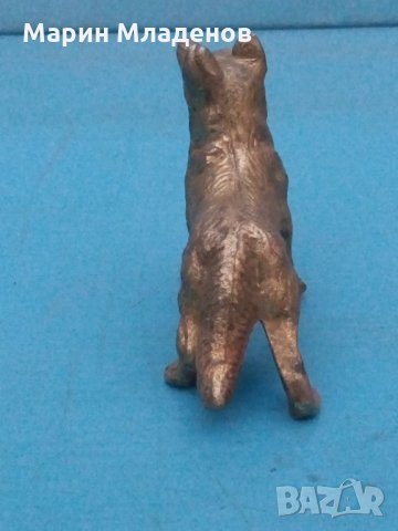 Статуетка бронз-немска овчарка, снимка 4 - Антикварни и старинни предмети - 27845747
