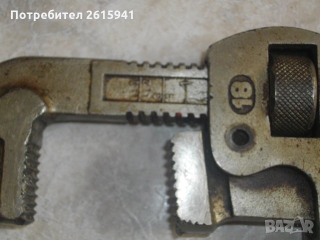 2 Цола-ВиК-Чешмеджийски-Водопроводен-Шарнирен Ключ-Немски-63-70 см Дължина-Захват-7-8 см, снимка 13 - Ключове - 33081995