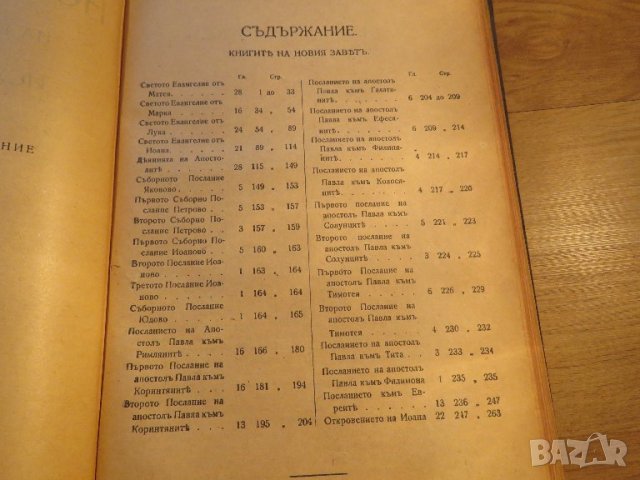 Голяма Стара библия изд. 1924 г. 1220 стр. стария и новия завет - тъмносива корица Царство България , снимка 8 - Антикварни и старинни предмети - 37537238
