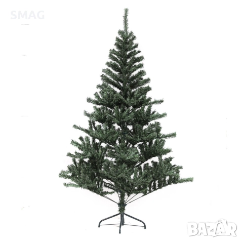 Коледна елха зелена 1.80 м с метална стойка и 540 клона