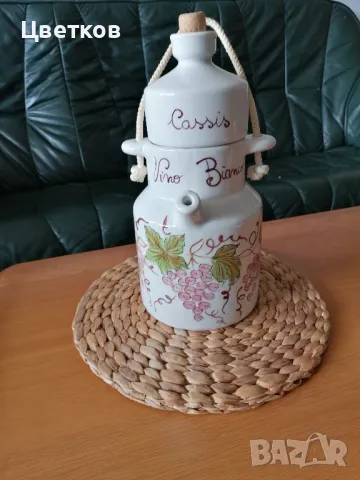 Керамична кана за бяло вино "Fortebraccio ceramiche"