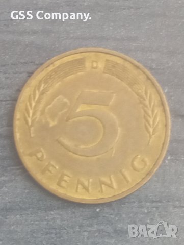 5 пфенинга (1981) марка,,д,,Мюнхен, снимка 1 - Нумизматика и бонистика - 38119200