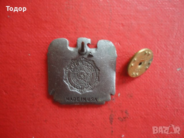 Американски знак значка емайл Amerikan Legion, снимка 3 - Колекции - 39938244