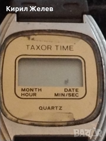 РЯДЪК КОЛЕКЦИОНЕРСКИ МОДЕЛ ЕЛЕКТРОНЕН ЧАСОВНИК TAXOR TIME MADE IN HONG KONG 33309, снимка 3 - Антикварни и старинни предмети - 38784147