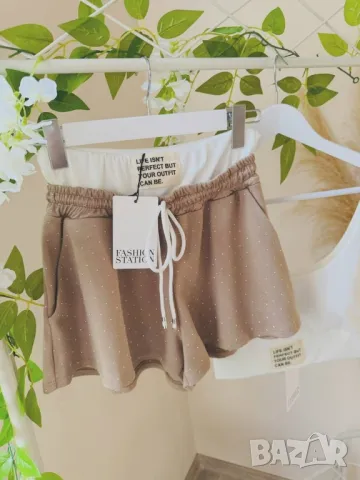 дамски летни комплекти бюстие и къси панталонки с камъни , снимка 6 - Комплекти - 50307196