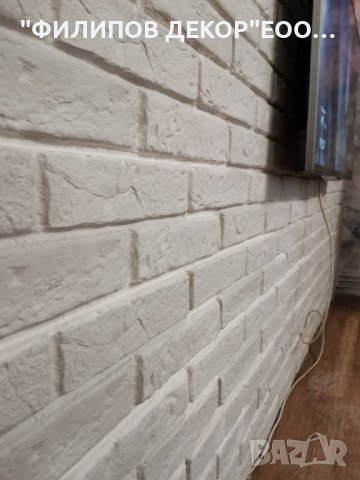 Декоративни гипсови тухли (тухлички) на модули с готова фуга, снимка 3 - Декорация за дома - 27257251