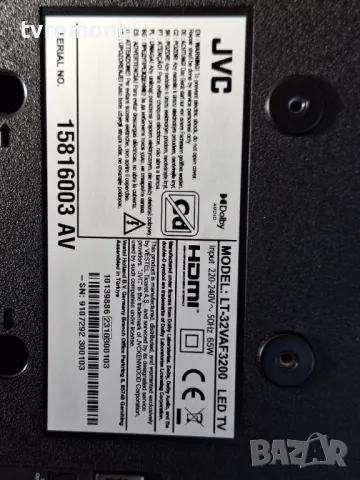 MAIN BOARD 17MB186TC , for 32 DISPLAY VES315UNGB-L3-N53 ​for JVC LT-32VAF3200, снимка 7 - Части и Платки - 47640844