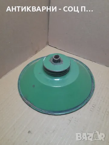 Соц Стара Емайлирана Лампа., снимка 3 - Антикварни и старинни предмети - 49029149