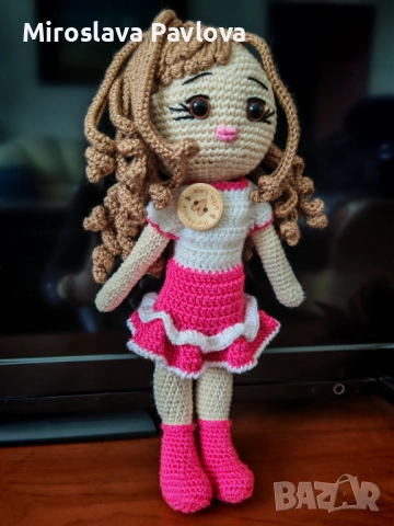Плетени кукли на една кука. Размери между 20 см и 30 см, снимка 6 - Кукли - 52635068
