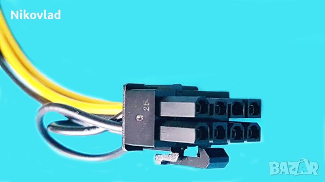 SATA to 8pin 6+2  PCI-E захранващ кабел, снимка 2 - Кабели и адаптери - 43830138