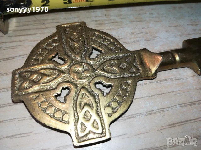 НОЖ ЗА КОЛЕКЦИЯ ПИСМА-МЕД МЕСИНГ-ВНОС ФРАНЦИЯ 1507250951, снимка 2 - Антикварни и старинни предмети - 51024202