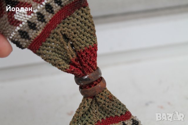 Стара торбичка,пунтия за пари със синджир, снимка 3 - Антикварни и старинни предмети - 38288749