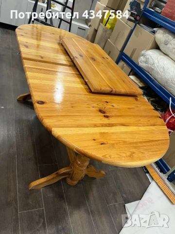 Кухненска маса и шест стола от дърво, снимка 4 - Маси - 53217247