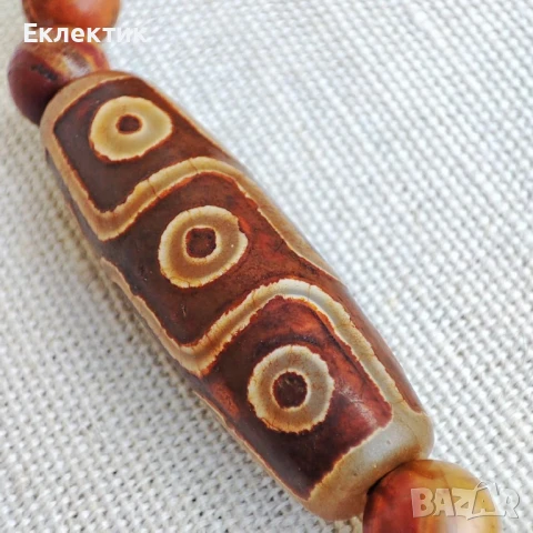 Дзи гривна с мъниста от регалит, снимка 8 - Гривни - 50776575